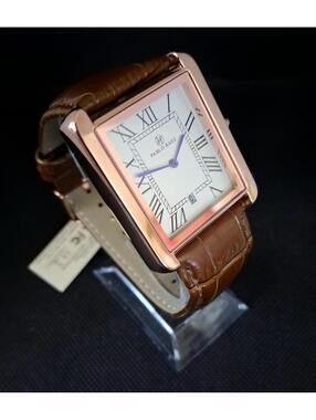 Brand New 40mm Pablo Raez Must Tank Leather Men's Watch